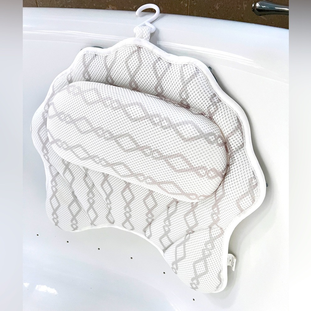 Bath Pillow Bath Tub Cushion for Head Neck Shoulder 3D